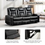 CANMOV Electric Recliner Sofa Set with Cup Holders
