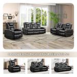 CANMOV Electric Recliner Sofa Set with Cup Holders