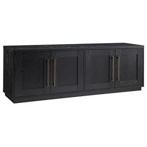 Henn&Hart Tillman Black TV Stand for 80" TVs