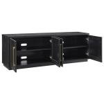 Henn&Hart Tillman Black TV Stand for 80" TVs