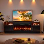 VITESSE 36" Electric Fireplace TV Stand for 80" TVs