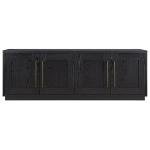 Henn&Hart Tillman Black TV Stand for 80" TVs