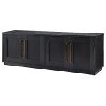 Henn&Hart Tillman Black TV Stand for 80" TVs