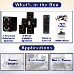 Acoustic Audio 5.1-Channel Bluetooth Speaker System