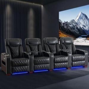 CALIVIA Power Recliner Home Theater Seating Set