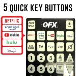 QFX REM-115 Jumbo Universal Remote Control
