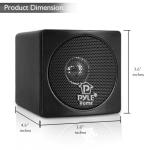 Pyle Home 3" Mini Cube Bookshelf Speakers (Black)