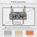 BONTEC Full Motion TV Wall Mount 23-70 Inch