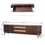 Merax Mid-Century Fluted TV Stand for 75" TVs