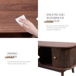 Merax Mid-Century Fluted TV Stand for 75" TVs