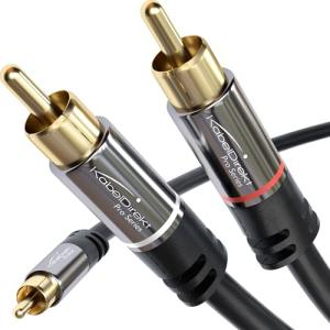 KabelDirekt 25ft RCA Y Cable for Home Theater