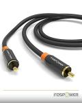 FosPower 10ft Digital Audio Coaxial Cable 2-Pack