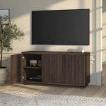 Fluted TV Stand for TVs up to 55" - Rich Brown