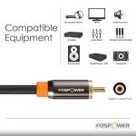 FosPower 10ft Digital Audio Coaxial Cable 2-Pack