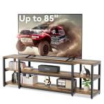 Aquzee 85-inch TV Stand - Rustic Wood Console