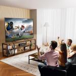 Aquzee 85-inch TV Stand - Rustic Wood Console