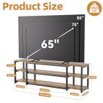 Aquzee 85-inch TV Stand - Rustic Wood Console