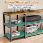 Aquzee 85-inch TV Stand - Rustic Wood Console
