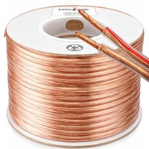 Kinter 100ft 12-Gauge Speaker Wire for Home Audio