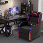 Homall LED Gaming Massage Recliner Chair - Red