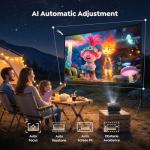 Smart 4K Home Cinema Projector with Google TV
