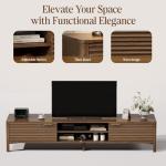 IKALIFE Mid Century Modern TV Stand for 80" TVs