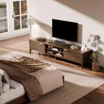 IKALIFE Mid Century Modern TV Stand for 80" TVs