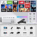 Portable Mini HD Projector with Built-in DVD Player