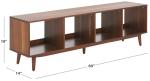 SAFAVIEH Cricket 65" TV Stand in Acacia Brown