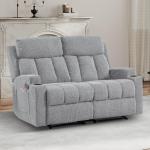 CANMOV Fabric Recliner Sofa Set with Cup Holders