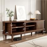 Decofy Mid Century TV Stand for 80-Inch TVs