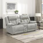 Lexicon Power Double Reclining Loveseat with Console