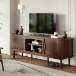 Decofy Mid Century TV Stand for 80-Inch TVs