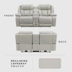 Lexicon Power Double Reclining Loveseat with Console