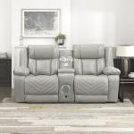 Lexicon Power Double Reclining Loveseat with Console