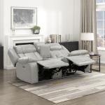 Lexicon Power Double Reclining Loveseat with Console
