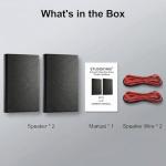 StudioFinix Ultra Slim 240W Wall Mount Speakers Pair