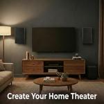 StudioFinix Ultra Slim 240W Wall Mount Speakers Pair