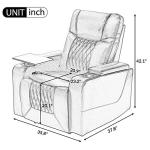 Merax Electric Recliner Chair with USB and Cup Holders