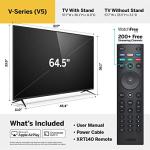 VIZIO 65-Inch 4K Smart TV with AirPlay & Chromecast
