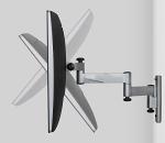 Locking RV TV Mount with Quick Release Arm