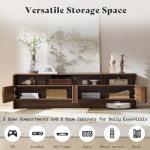 AMERLIFE 70" Wood TV Stand for 80" TVs