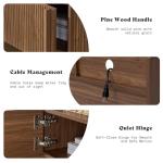 AMERLIFE 70" Wood TV Stand for 80" TVs