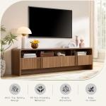 AMERLIFE 70" Wood TV Stand for 80" TVs