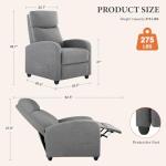 Adjustable Dark Grey Massage Recliner Chair