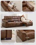 Electric Reclining Sectional Sofa with USB Charging