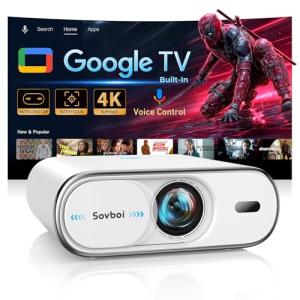 Sovboi 4K Portable Projector with Google TV