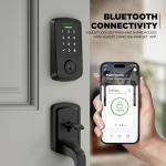 Kwikset Aura Smart Lock - Keyless Entry Matte Black