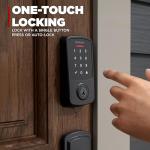 Kwikset Aura Smart Lock - Keyless Entry Matte Black