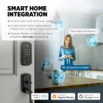 Kwikset Aura Smart Lock - Keyless Entry Matte Black